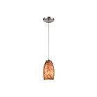ELK Home Natures Collage 60216-1 Satin Nickel 1 Light 100W Mini Pendant