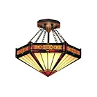 ELK Home Filigree 621-AB Aged Bronze 3 Lights 225W Semi Flush Mount