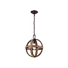 ELK Home Natural Rope 63063-1 Oil Rubbed Bronze 1 Light 100W Mini Pendant