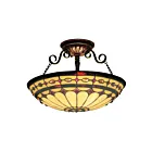 ELK Home Diamond Ring 641-BC Burnished Copper 3 Lights 225W Semi Flush Mount