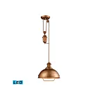 ELK Home Farmhouse 65061-1-LED Bellwether Copper 1 Light 9.5W LED Pendant