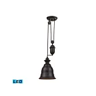 ELK Home Farmhouse 65070-1-LED Oiled Bronze 1 Light 9.5W LED Mini Pendant