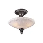ELK Home Restoration 66092-3 Dark Silver 3 Lights 225W Semi Flush Mount