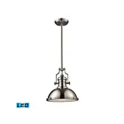 ELK Home Chadwick 66124-1-LED Satin Nickel 1 Light 9.5W LED Pendant