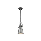 ELK Home Chadwick 66589-1 Weathered Zinc 1 Light 100W Mini Pendant