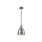 ELK Home Carolton 66850-1 Brushed Nickel 1 Light 100W Mini Pendant