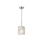 ELK Home Ice Blocks 67865-1 Satin Nickel 1 Light 60W Mini Pendant