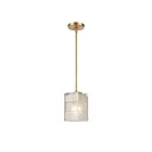 ELK Home Ice Blocks 67866-1 Satin Brass 1 Light 60W Mini Pendant