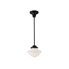 ELK Home Schoolhouse 69052-1 Oiled Bronze 1 Light 75W Mini Pendant
