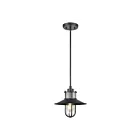 ELK Home Coastal Farm 69375-1 Charcoal 1 Light 60W Outdoor Pendant