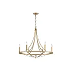 ELK Home 69485-6 Noura 360W 6-Lights Champagne Gold Chandelier