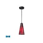 ELK Home Lumino 70000-1IR-LED Inferno Red 1 Light 9.5W LED Mini Pendant