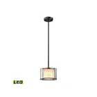 ELK Home Mirage 70224-1-LED Tiffany Bronze 1 Light 9.5W LED Mini Pendant