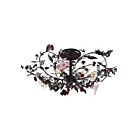 ELK Home Cristallo Fiore 5051-1 60W Satin Nickel Semi Flush Mount