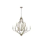 ELK Home 75107-9 Lanesboro 540W 9-Lights Dusted Silver Chandelier