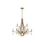 ELK Home 75148-9 Katania 540W 9-Lights Antique Gold Chandelier