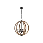ELK Home 81406-6 Barrow 360W 6-Lights Matte Black Chandelier