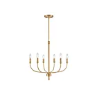ELK Home Newland 81506-6 Satin Brass 6 Lights 360W Chandelier