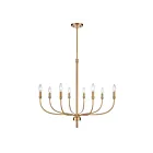 ELK Home Newland 81507-8 Satin Brass 8 Lights 480W Chandelier