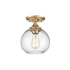 ELK Home Angie 81565-1 Satin Brass 1 Light 60W Semi Flush Mount