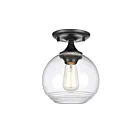 ELK Home Angie 81585-1 Matte Black 1 Light 60W Semi Flush Mount