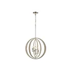 ELK Home 82066-5 Retro Rings 300W 5-Lights Sandy Beechwood Chandelier