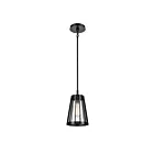 ELK Home Open Louvers 82114-1 Matte Black 1 Light 60W Mini Pendant