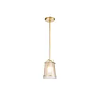 ELK Home Square To Round 82125-1 Champagne Gold 1 Light 60W Mini Pendant