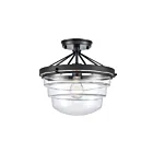 ELK Home Boyer 82168-1 Matte Black 1 Light 60W Semi Flush Mount