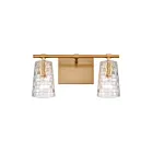 ELK Home Lightweave 82171-2 Satin Brass 2 Lights 120W Vanity Light