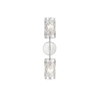 ELK Home Forma de Crystal 82195-2 Polished Chrome 2 Lights 120W Wall Sconce