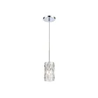ELK Home Forma de Crystal 82196-1 Polished Chrome 1 Light 60W Mini Pendant