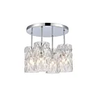ELK Home Forma de Crystal 82197-4 Polished Chrome 4 Lights 240W Semi Flush Mount
