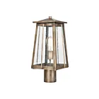 ELK Home Kirkdale 83416-1 Vintage Brass 2 Lights 120W Outdoor Post Light
