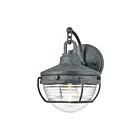 ELK Home Eastport 83420-1 Aged Zinc 1 Light 60W Outdoor Wall Sconce