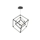 ELK Home Cube Squared 85145-LED Matte Black 1 Light 58W LED Pendant