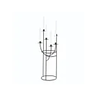 ELK Home 8700-001 Matte Black Friends Candleholder - Small