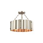 ELK Home Clausten 89056-3 Matte Nickel 3 Lights 300W Semi Flush Mount