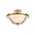 ELK Home Connelly 89115-3 Brass 3 Lights 300W Semi Flush Mount