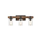 ELK Home Crenshaw 89132-3 Distressed Black 3 Lights 180W Vanity Light
