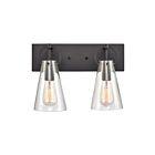 ELK Home Gabby 89341-2 Matte Black 2 Lights 120W Vanity Light