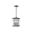 ELK Home Oak Park 89365-3 Matte Black 3 Lights 180W Outdoor Pendant