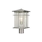 ELK Home Oak Park 89376-1 Antique Brushed Aluminum 1 Light 60W Outdoor Post Light