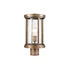 ELK Home Brison 89396-1 Vintage Brass 1 Light 60W Outdoor Post Light