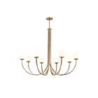 ELK Home 89679-8 Caroline 480W 8-Lights Brushed Gold Chandelier