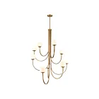 ELK Home 89681-9 Caroline 540W 9-Lights Brushed Gold Chandelier