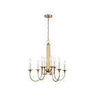 ELK Home 89726-8 Cecil 480W 8-Lights Natural Brass Chandelier