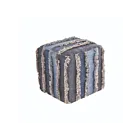 ELK Home 920035 Blue Mossley Pouf