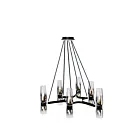 ELK Home 9775-MBCH-CLGR Flame Matte Black Chandelier