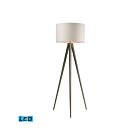 ELK Home Salford D2121-LED Satin Nickel 1 Light 9.5W LED Floor Lamp